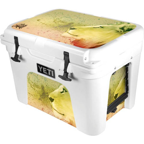 Profile of the Lion of Judah YETI Tundra 35 Hard Cooler Skin