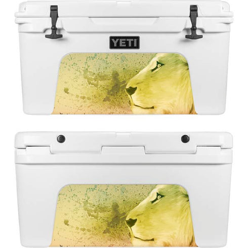 Profile of the Lion of Judah YETI Tundra 65 Hard Cooler Skin