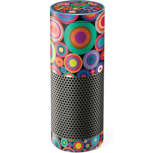 Psychedelic Circles Amazon Echo Skin