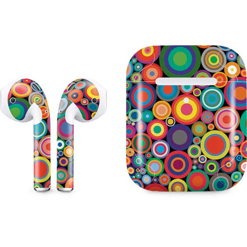 Psychedelic Circles Apple AirPods 2 Skin