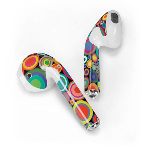 Psychedelic Circles Apple AirPods Skin