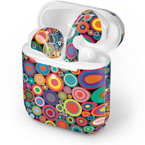 Psychedelic Circles Apple AirPods Skin
