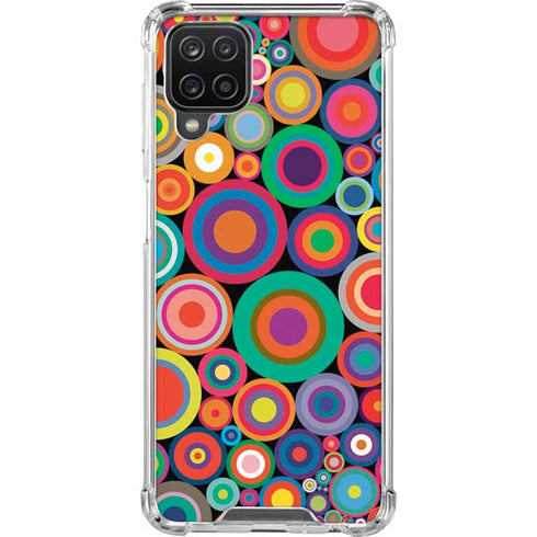Psychedelic Circles Galaxy A12 Clear Case