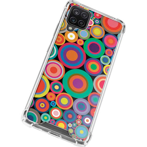 Psychedelic Circles Galaxy A12 Clear Case