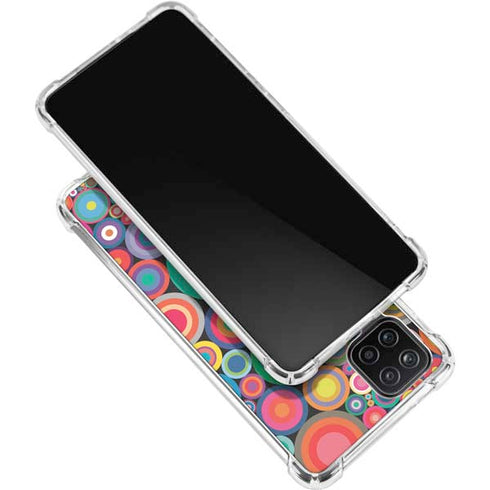 Psychedelic Circles Galaxy A12 Clear Case