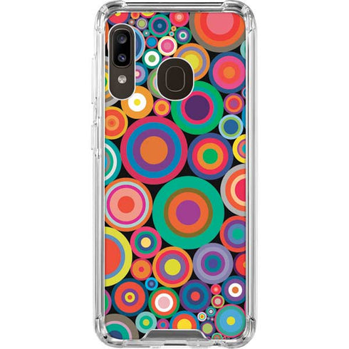 Psychedelic Circles Galaxy A30 Clear Case