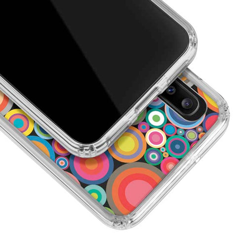 Psychedelic Circles Galaxy A30 Clear Case
