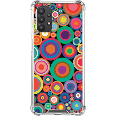 Psychedelic Circles Galaxy A32 5G Clear Case