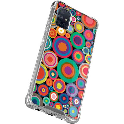 Psychedelic Circles Galaxy A51 5G Clear Case