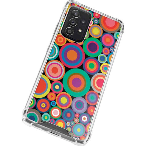 Psychedelic Circles Galaxy A52 5G Clear Case