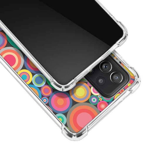 Psychedelic Circles Galaxy A52 5G Clear Case