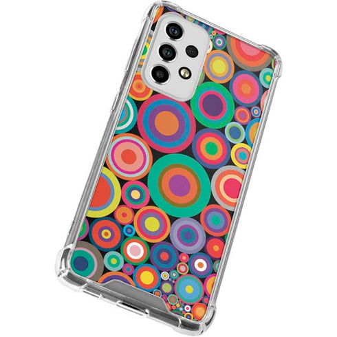 Psychedelic Circles Galaxy A53 5G Clear Case