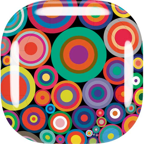 Psychedelic Circles Galaxy Buds Live Skin