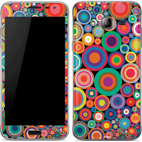 Psychedelic Circles Galaxy J3 Skin