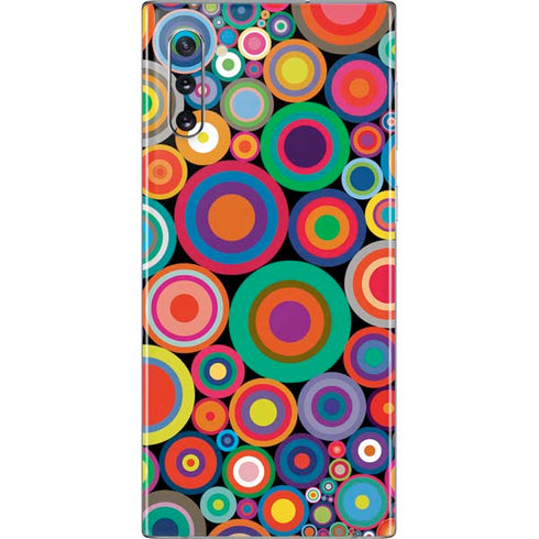 Psychedelic Circles Galaxy Note 10 Skin