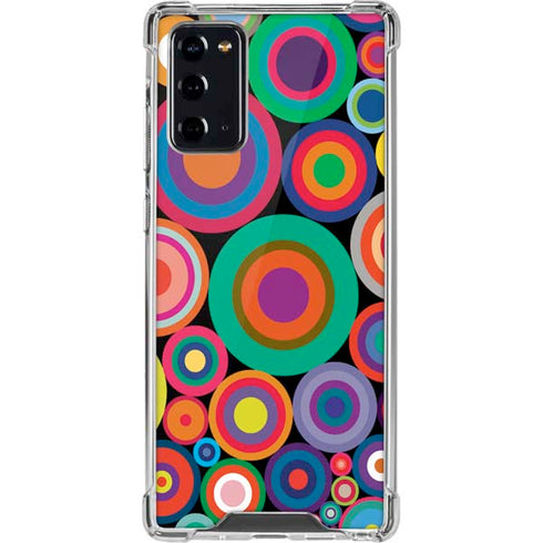 Psychedelic Circles Galaxy Note20 5G Clear Case