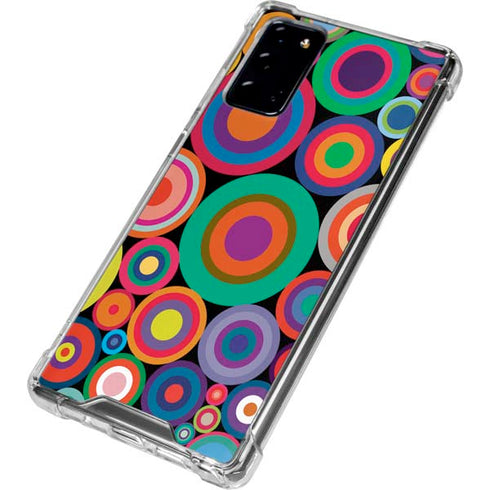 Psychedelic Circles Galaxy Note20 5G Clear Case