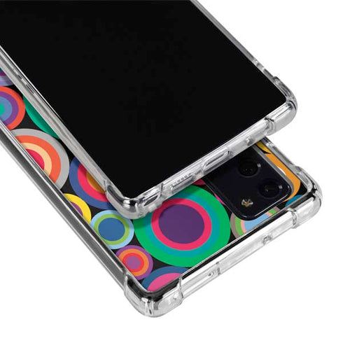 Psychedelic Circles Galaxy Note20 5G Clear Case
