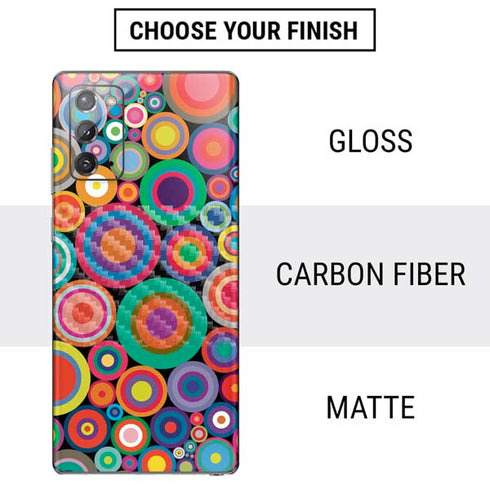 Psychedelic Circles Galaxy Note20 5G Skin