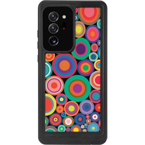 Psychedelic Circles Galaxy Note20 Ultra 5G Waterproof Case