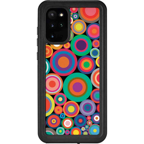 Psychedelic Circles Galaxy S20 Plus Waterproof Case