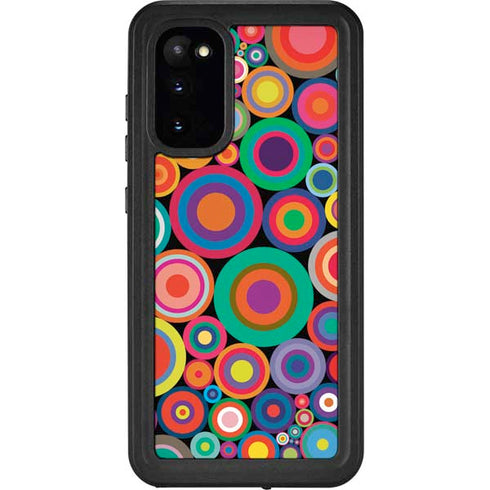 Psychedelic Circles Galaxy S20 Waterproof Case