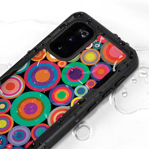 Psychedelic Circles Galaxy S20 Waterproof Case