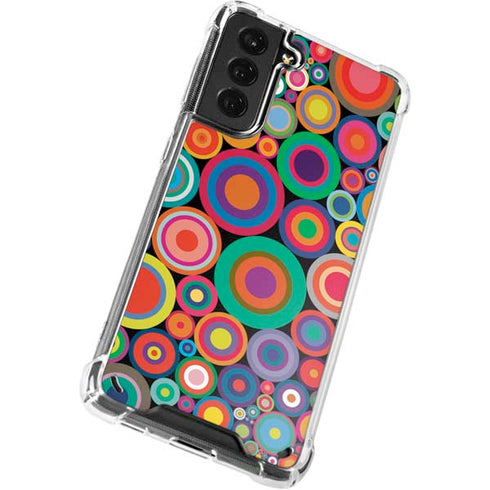Psychedelic Circles Galaxy S21 Plus 5G Clear Case