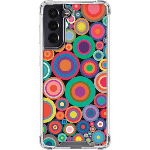Psychedelic Circles Galaxy S22 Clear Case
