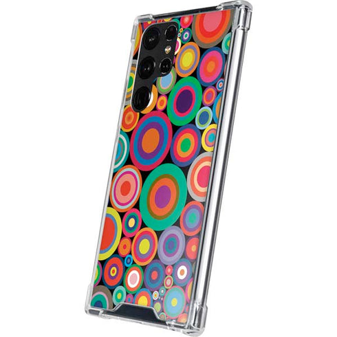 Psychedelic Circles Galaxy S22 Ultra Clear Case