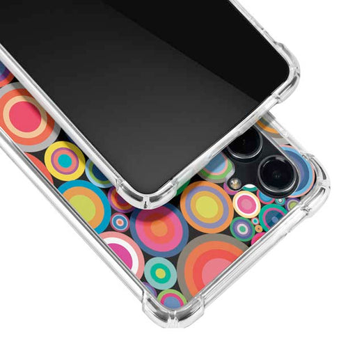 Psychedelic Circles Galaxy S23 FE Clear Case
