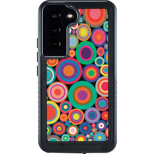Psychedelic Circles Galaxy S23 Waterproof Case