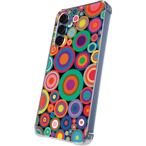 Psychedelic Circles Galaxy S24 Clear Case