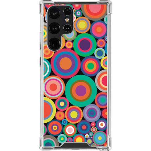 Psychedelic Circles Galaxy S24 Ultra Clear Case