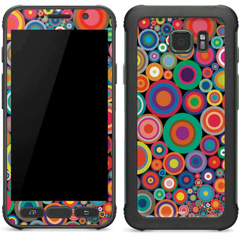 Psychedelic Circles Galaxy S7 Active Skin