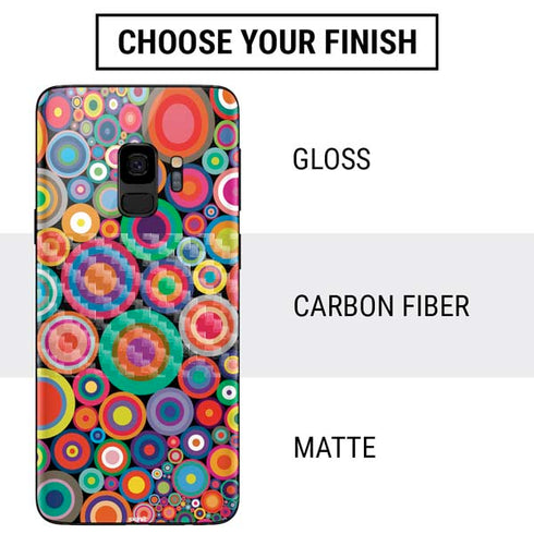 Psychedelic Circles Galaxy S9 Skin