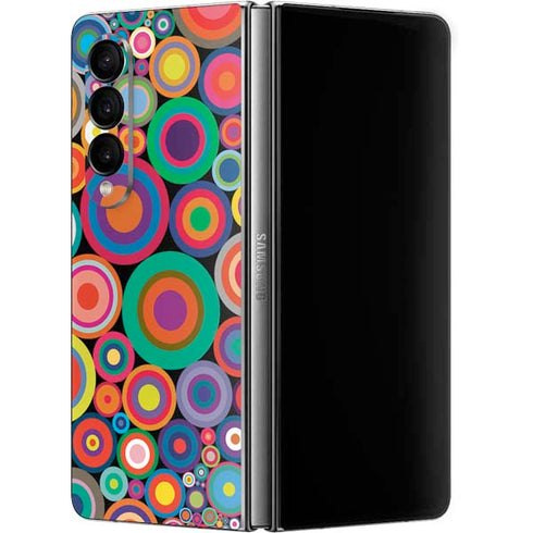 Psychedelic Circles Galaxy Z Fold4 5G Skin