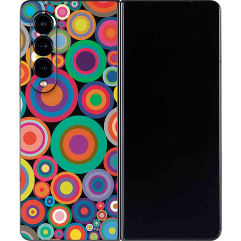 Psychedelic Circles Galaxy Z Fold4 5G Skin