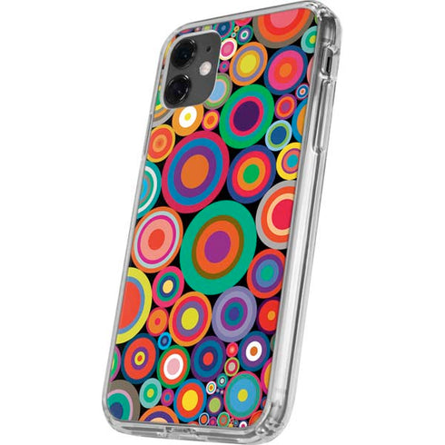 Psychedelic Circles iPhone 11 Clear Case