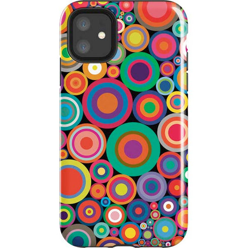 Psychedelic Circles iPhone 11 Impact Case