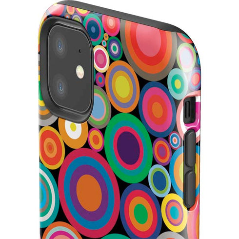 Psychedelic Circles iPhone 11 Impact Case