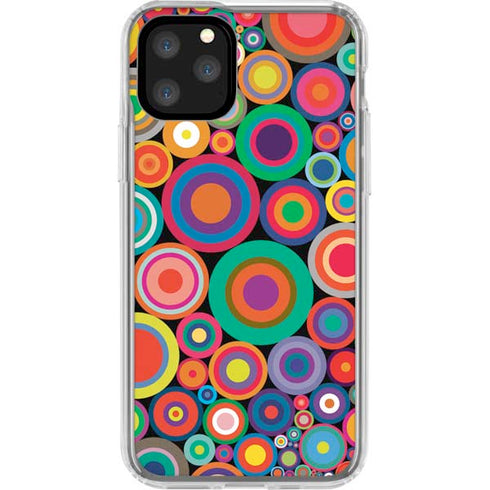 Psychedelic Circles iPhone 11 Pro Clear Case