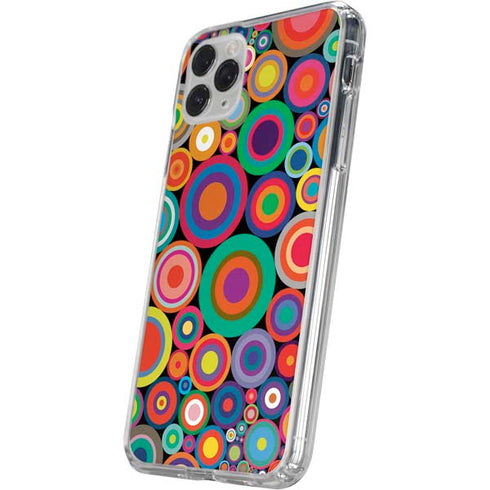 Psychedelic Circles iPhone 11 Pro Clear Case