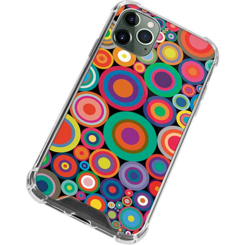 Psychedelic Circles iPhone 11 Pro Max Clear Case