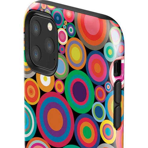 Psychedelic Circles iPhone 11 Pro Max Impact Case