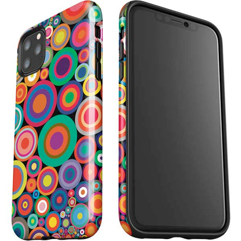 Psychedelic Circles iPhone 11 Pro Max Impact Case