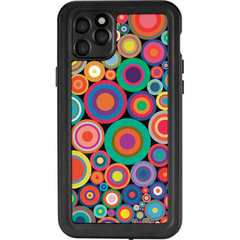 Psychedelic Circles iPhone 11 Pro Max Waterproof Case