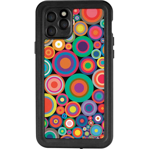 Psychedelic Circles iPhone 11 Pro Waterproof Case