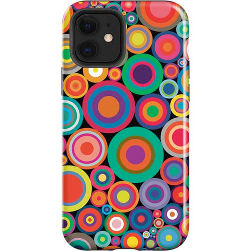 Psychedelic Circles iPhone 12 Impact Case