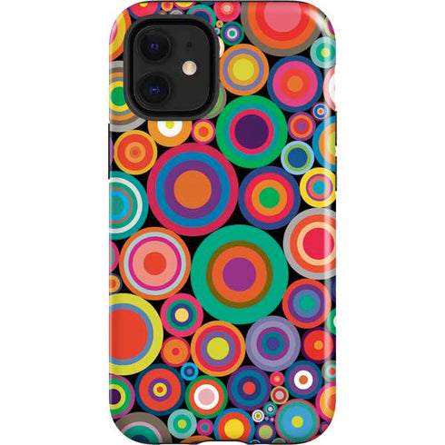 Psychedelic Circles iPhone 12 Mini Impact Case